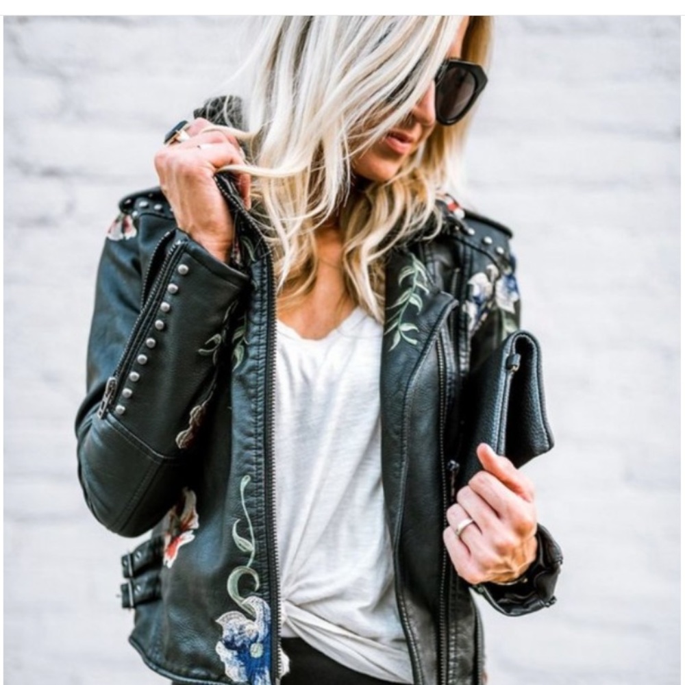 FloriLuxe NWT Black Blossom Jacket